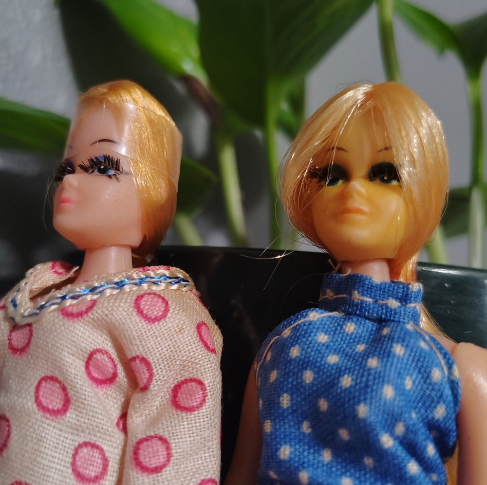 Vintage 6 1/2 Inch Clone Dawn Dolls Made In Hong Kong